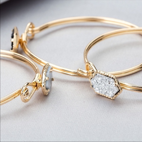 🆕gorgeous individual bangles black & blue - Picture 5 of 5